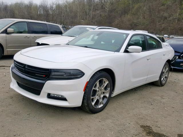 2C3CDXJG3GH144531 - 2016 DODGE CHARGER SX WHITE photo 2