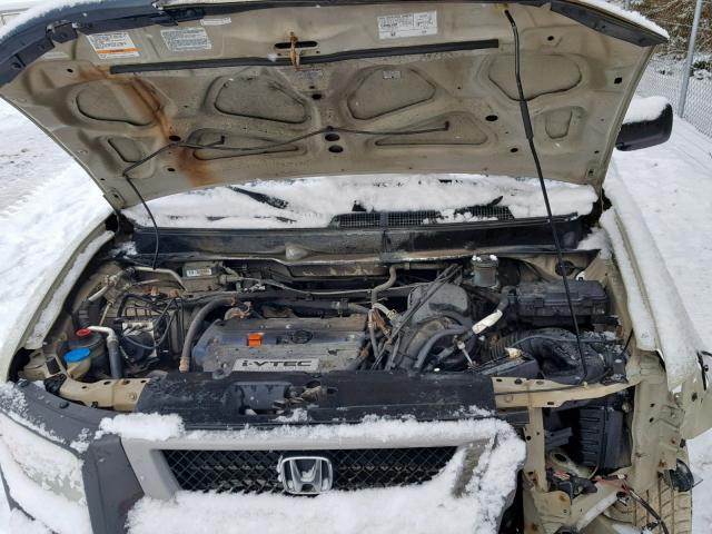 5J6YH28605L010866 - 2005 HONDA ELEMENT EX CREAM photo 7