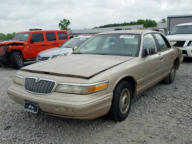 2MELM74W8VX661341 - 1997 MERCURY GRAND MARQ BROWN photo 2