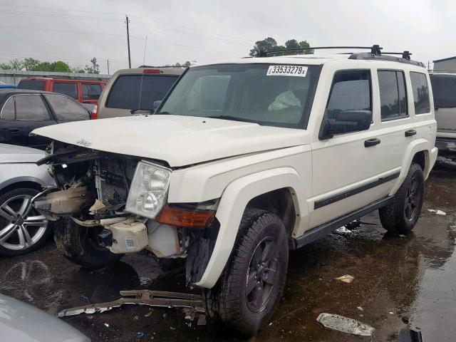 1J8HG48K86C143810 - 2006 JEEP COMMANDER WHITE photo 2