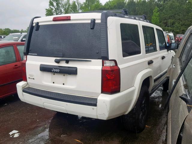 1J8HG48K86C143810 - 2006 JEEP COMMANDER WHITE photo 4