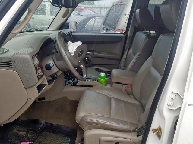 1J8HG48K86C143810 - 2006 JEEP COMMANDER WHITE photo 5