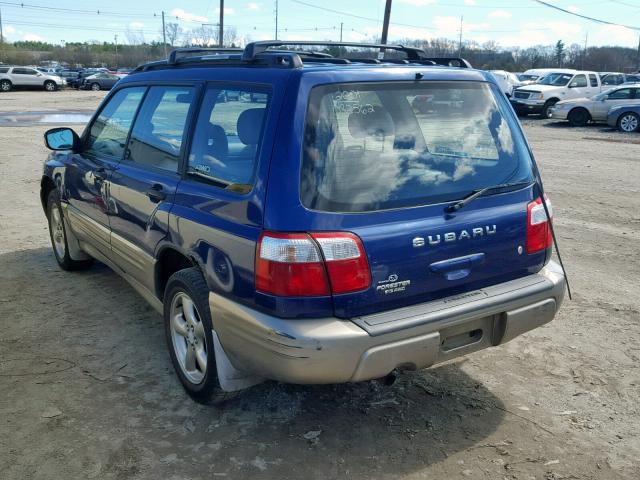 JF1SF655X1H752554 - 2001 SUBARU FORESTER S BLUE photo 3