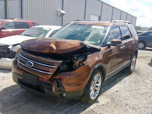 1FMHK7F80CGA50987 - 2012 FORD EXPLORER L BROWN photo 2