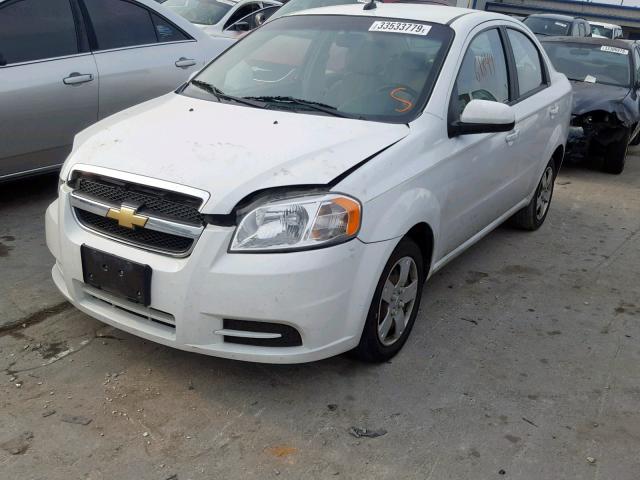 KL1TD5DE6BB142050 - 2011 CHEVROLET AVEO LS WHITE photo 2