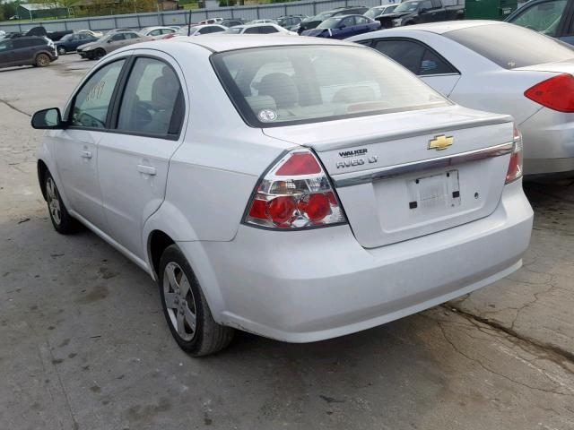 KL1TD5DE6BB142050 - 2011 CHEVROLET AVEO LS WHITE photo 3