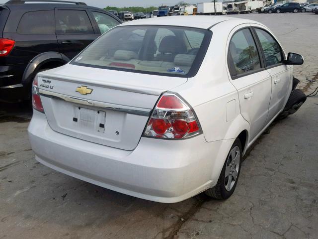 KL1TD5DE6BB142050 - 2011 CHEVROLET AVEO LS WHITE photo 4