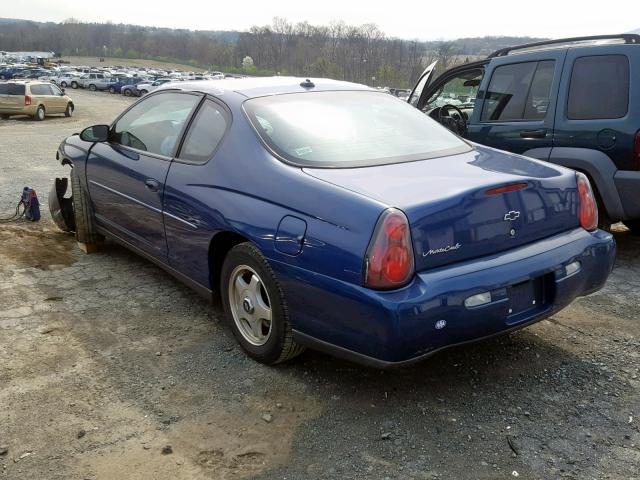 2G1WW15E639224802 - 2003 CHEVROLET MONTE CARL 蓝色 照片 3