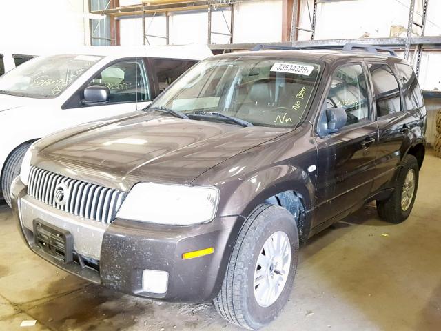 4M2CU81147KJ09271 - 2007 MERCURY MARINER LU BROWN photo 2