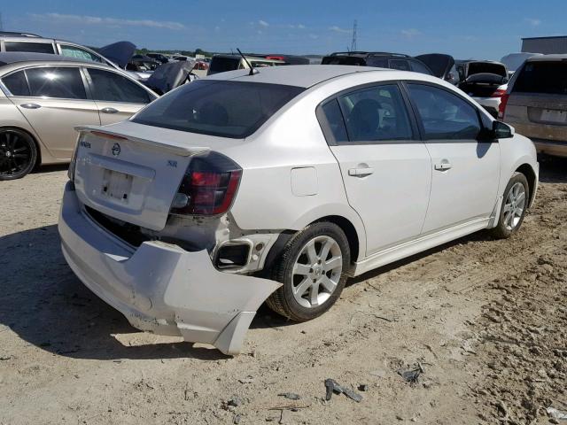 3N1AB6AP8AL671890 - 2010 NISSAN SENTRA 2.0 WHITE photo 4