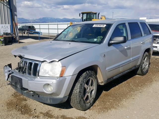 1J4HR58295C504557 - 2005 JEEP GRAND CHER SILVER photo 2