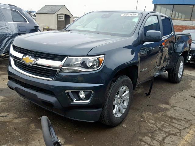 1GCGTCEN8J1238833 - 2018 CHEVROLET COLORADO L TEAL photo 2