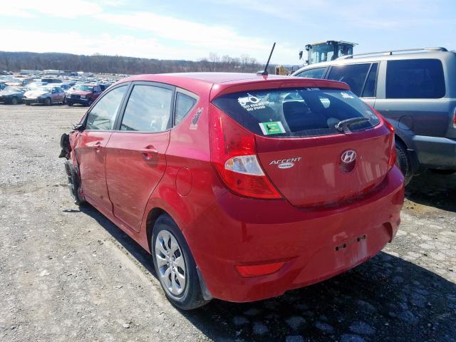 KMHCT5AE3GU236846 - 2016 HYUNDAI ACCENT SE  photo 3