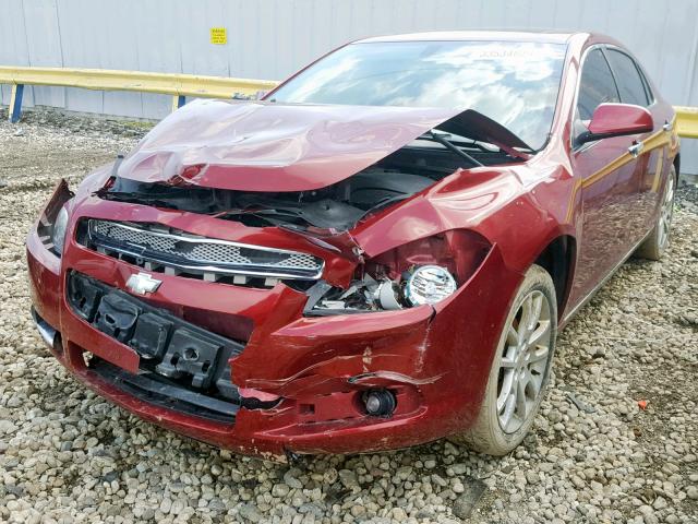 1G1ZE5EU0BF301197 - 2011 CHEVROLET MALIBU LTZ RED photo 2