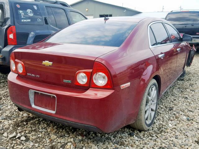 1G1ZE5EU0BF301197 - 2011 CHEVROLET MALIBU LTZ RED photo 4