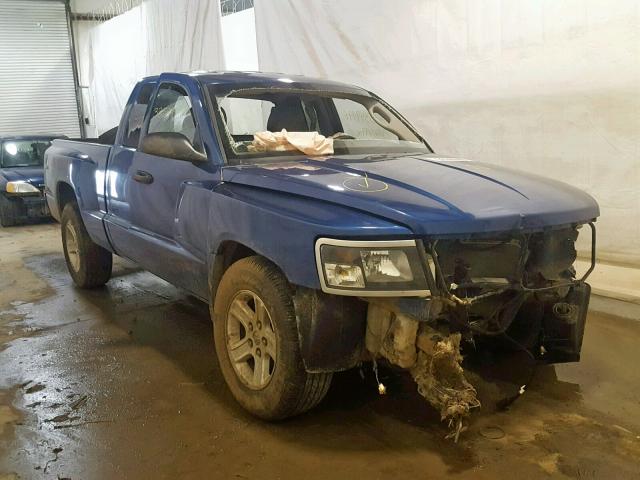 1D7CW3BK8AS101276 - 2010 DODGE DAKOTA SXT BLUE photo 1