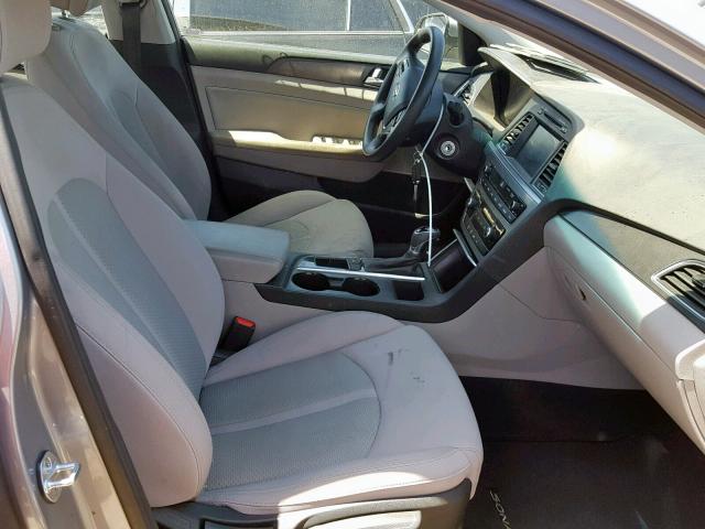 5NPE34AF1HH528569 - 2017 HYUNDAI SONATA SPO GRAY photo 5