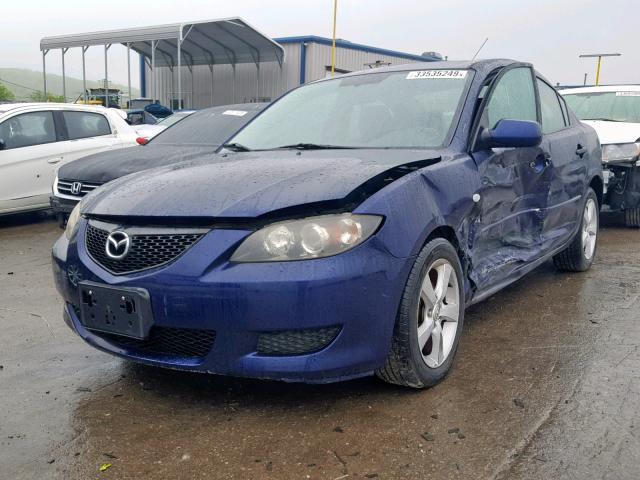 JM1BK32F261467297 - 2006 MAZDA 3 I BLUE photo 2