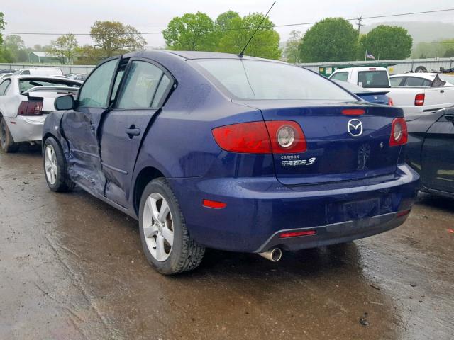 JM1BK32F261467297 - 2006 MAZDA 3 I BLUE photo 3