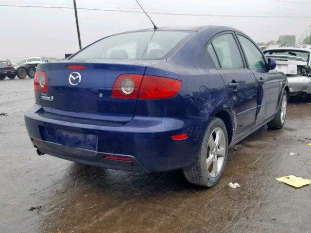 JM1BK32F261467297 - 2006 MAZDA 3 I BLUE photo 4