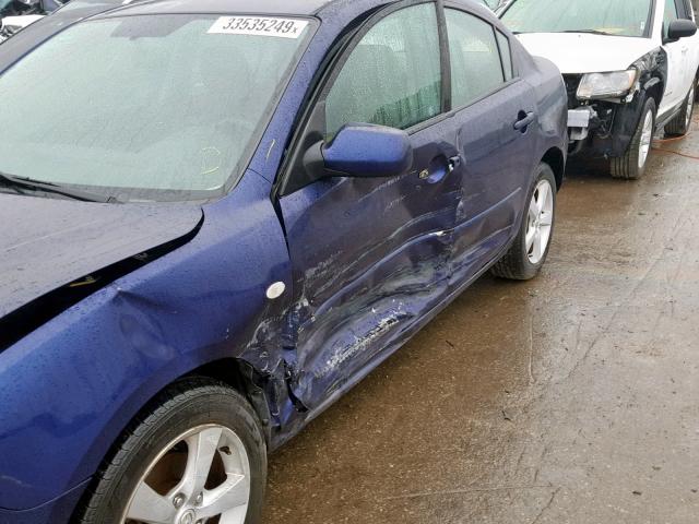 JM1BK32F261467297 - 2006 MAZDA 3 I BLUE photo 9