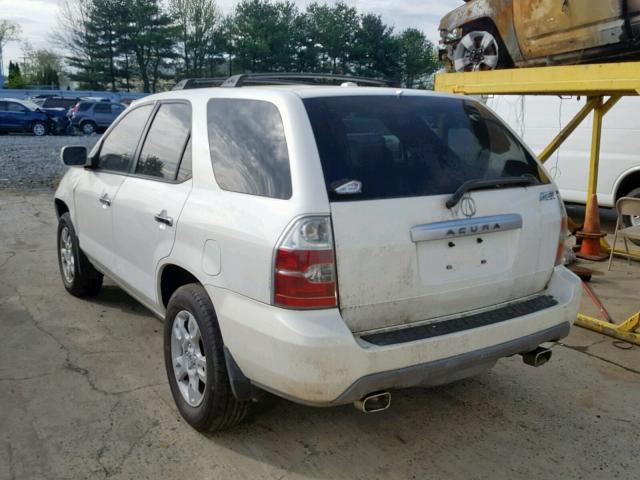 2HNYD18695H548078 - 2005 ACURA MDX TOURIN WHITE photo 3