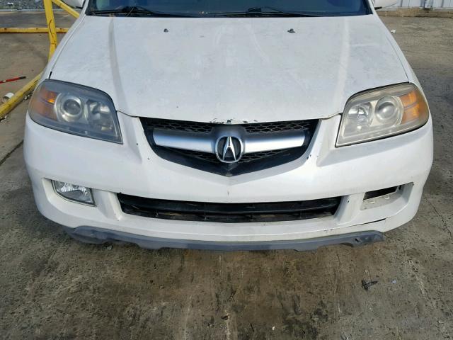 2HNYD18695H548078 - 2005 ACURA MDX TOURIN WHITE photo 7