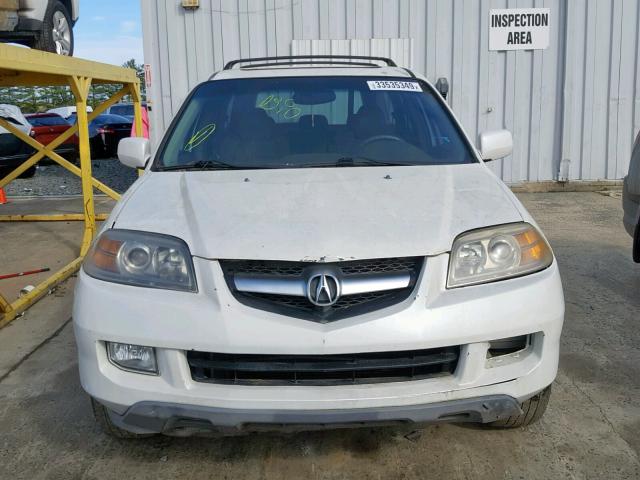 2HNYD18695H548078 - 2005 ACURA MDX TOURIN WHITE photo 9