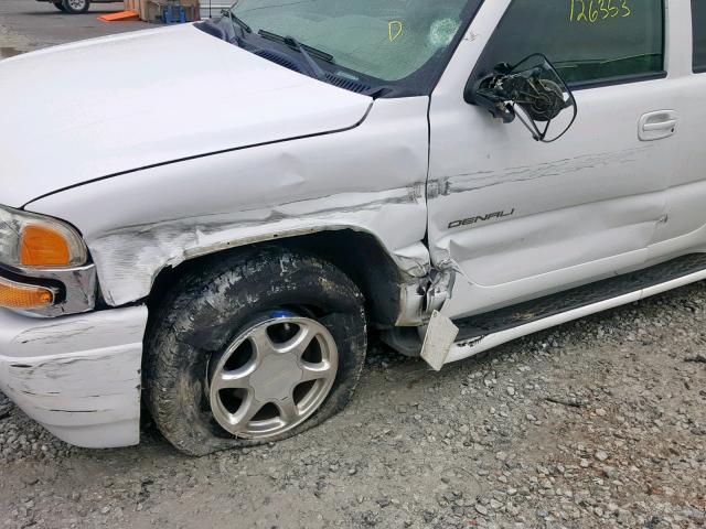 1GKEK63U54J193896 - 2004 GMC YUKON DENA WHITE photo 9