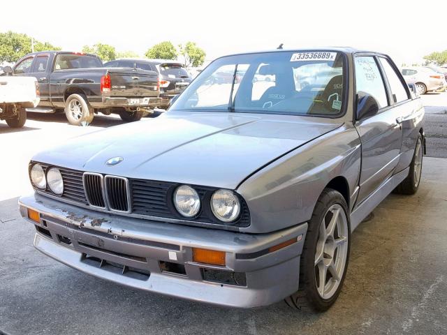 WBSAK0309J2195136 - 1988 BMW M3 SILVER photo 2