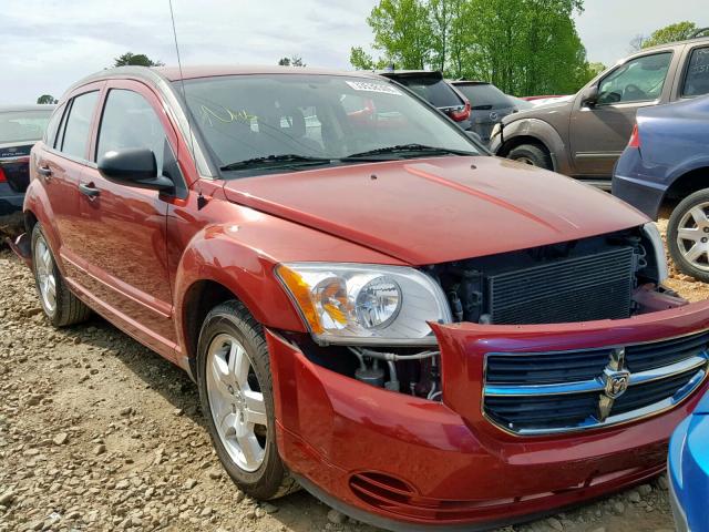 1B3HB48B27D328292 - 2007 DODGE CALIBER SX RED photo 1