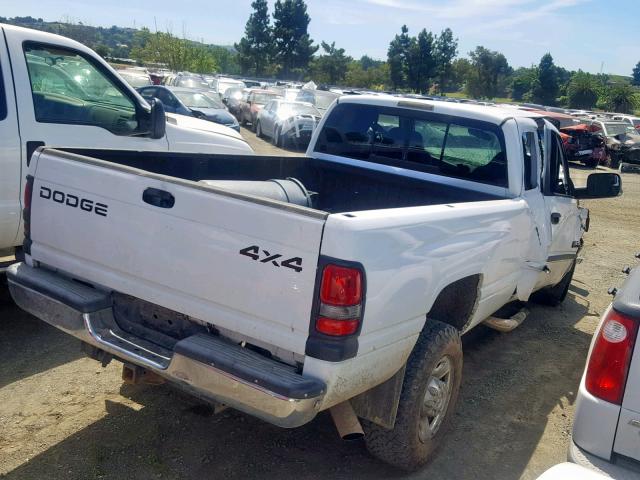 1B7KF23651J617411 - 2001 DODGE RAM 2500 WHITE photo 4