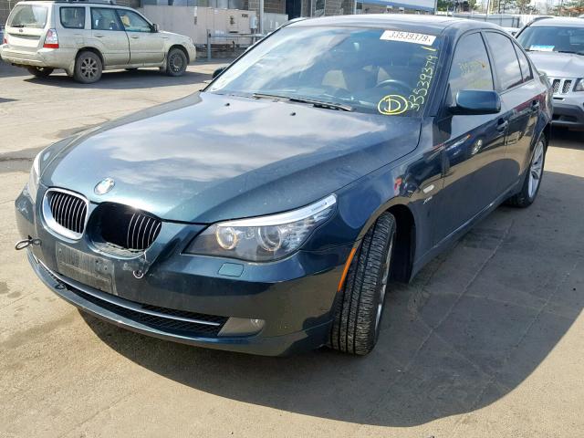 WBANV93519C131577 - 2009 BMW 535 XI GREEN photo 2