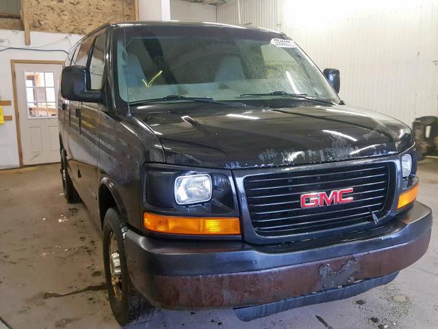 1GTHG35U761204373 - 2006 GMC SAVANA G35 BLACK photo 1