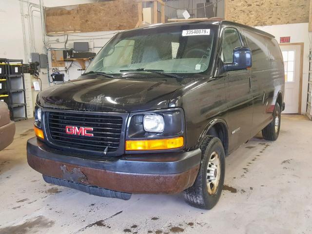 1GTHG35U761204373 - 2006 GMC SAVANA G35 BLACK photo 2