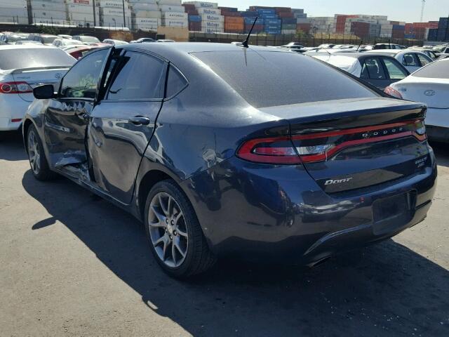 1C3CDFBB3ED909910 - 2014 DODGE DART SXT BLUE photo 3