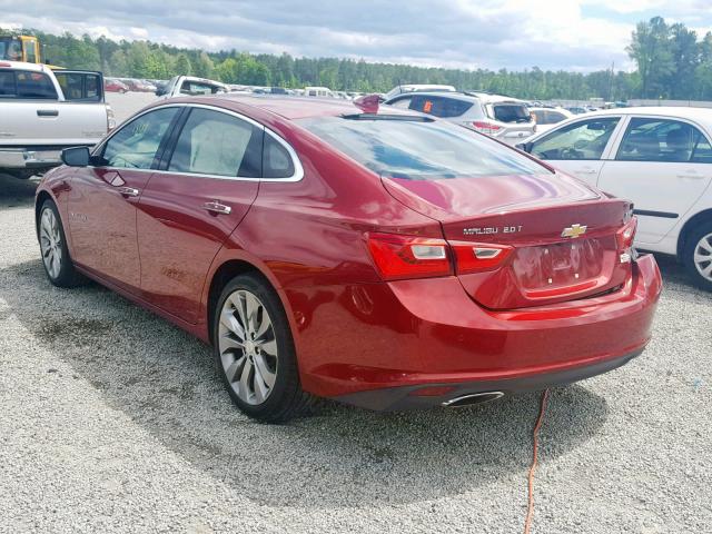1G1ZH5SX2HF279279 - 2017 CHEVROLET MALIBU PRE RED photo 3