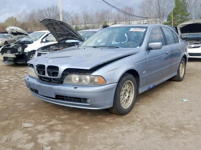 WBADT43452GY40975 - 2002 BMW 525 I AUTO BLUE photo 2