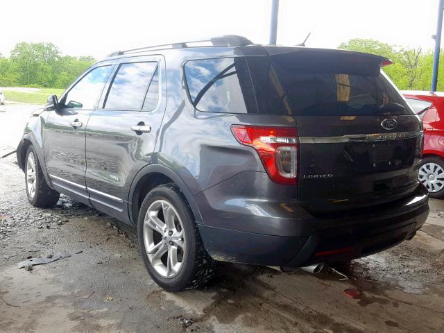 1FM5K7F8XFGB97387 - 2015 FORD EXPLORER L GRAY photo 3