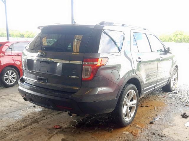 1FM5K7F8XFGB97387 - 2015 FORD EXPLORER L GRAY photo 4