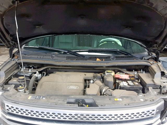 1FM5K7F8XFGB97387 - 2015 FORD EXPLORER L GRAY photo 7