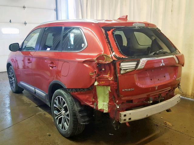 JA4JZ4AX8HZ008426 - 2017 MITSUBISHI OUTLANDER RED photo 3