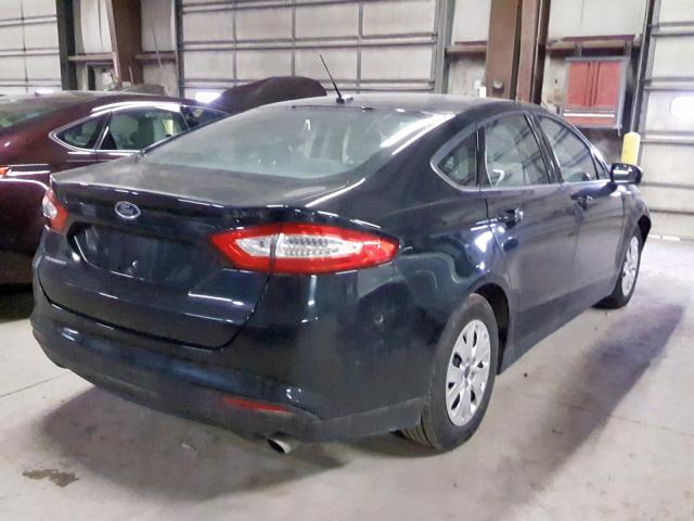 3FA6P0G71ER239689 - 2014 FORD FUSION S BLACK photo 4