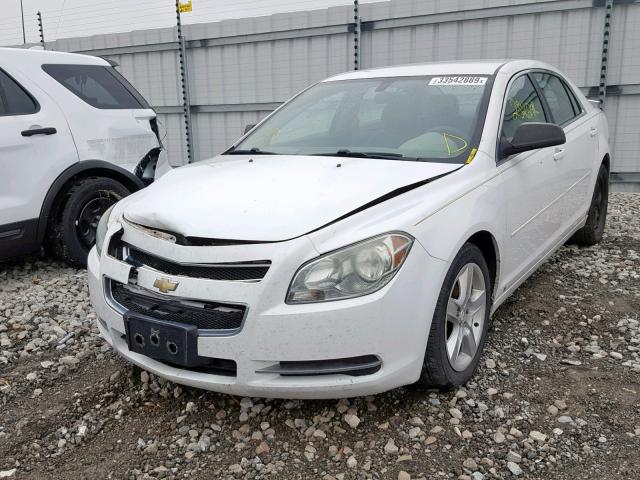 1G1ZG57B394213076 - 2009 CHEVROLET MALIBU LS WHITE photo 2