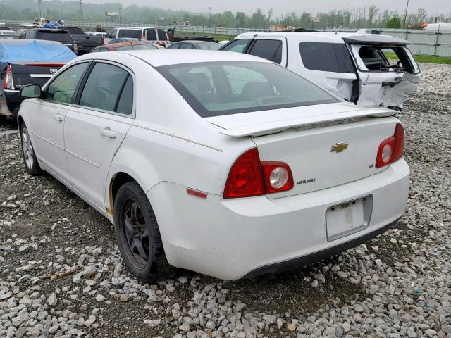 1G1ZG57B394213076 - 2009 CHEVROLET MALIBU LS WHITE photo 3