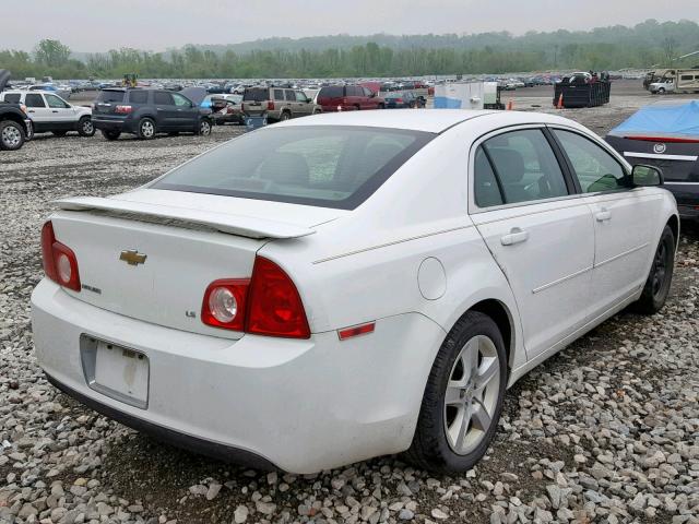 1G1ZG57B394213076 - 2009 CHEVROLET MALIBU LS WHITE photo 4