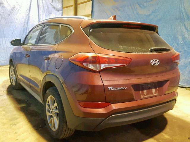 KM8J33A49JU641183 - 2018 HYUNDAI TUCSON SEL MAROON photo 3