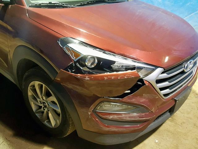 KM8J33A49JU641183 - 2018 HYUNDAI TUCSON SEL MAROON photo 9