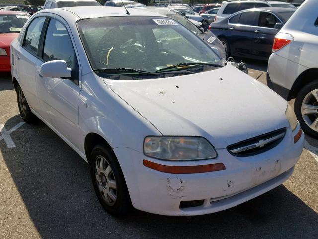 KL1TG52635B439025 - 2005 CHEVROLET AVEO LT WHITE photo 1