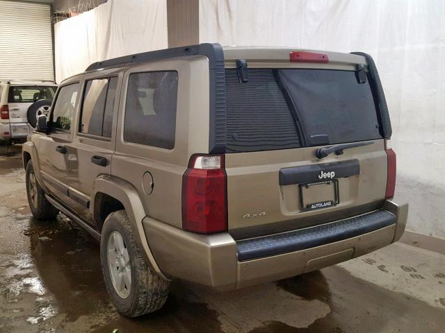 1J8HG48K66C298775 - 2006 JEEP COMMANDER TAN photo 3